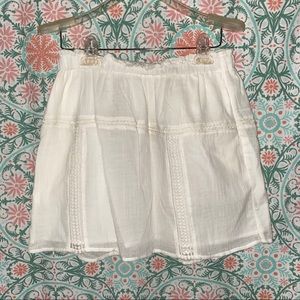 Madewell White Mini Skirt